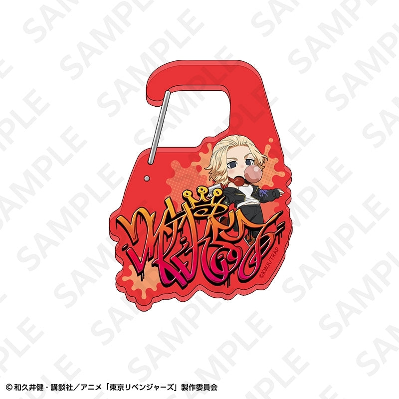 (Goods - Keychain) TV Anime Tokyo Revengers Name Acrylic Snap Ring Graffiti ver. Manjiro Sano
