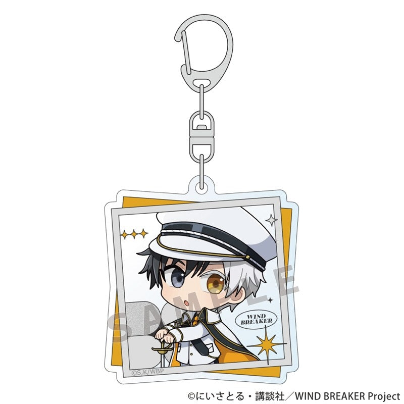 (Goods - Keychain) WIND BREAKER Acrylic Keychain (Haruka Sakura/Camo Co-ord)