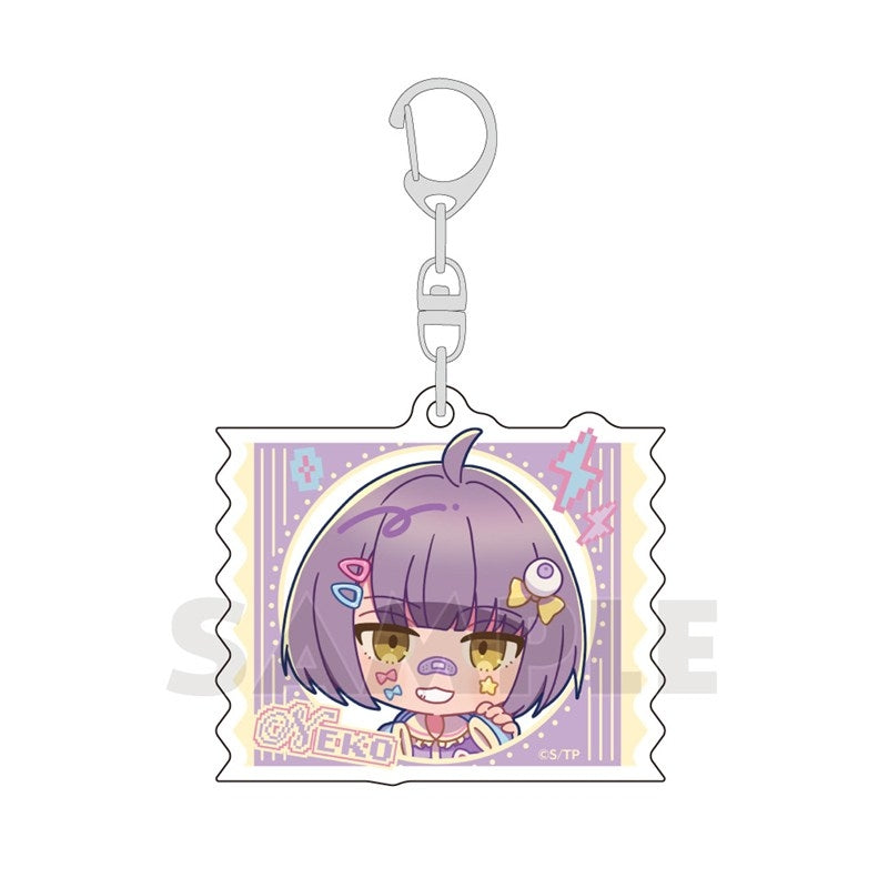 (Goods - Key Chain) Tasokare Hotel TV Anime Acrylic Key Chain (Neko Tsukahara/Retro Pop)