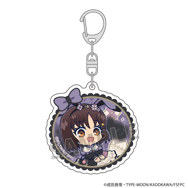 (Goods - Keychain) Fate/strange Fake Acrylic Keychain (Tsubaki Kuruoka & Rider/Chibi)