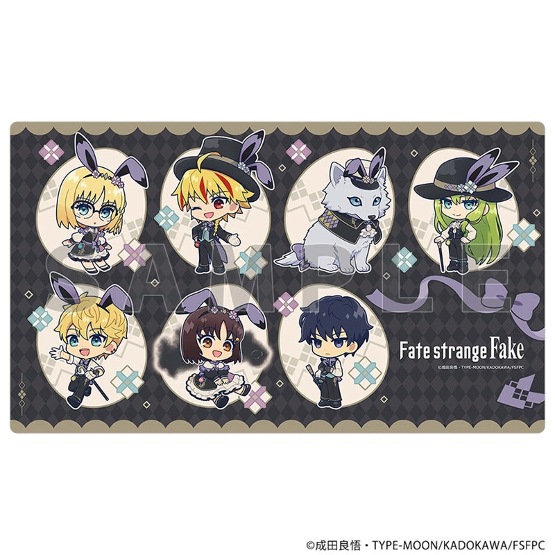 (Goods - Deskmat) Fate/strange Fake Rubber Mat (Chibi)