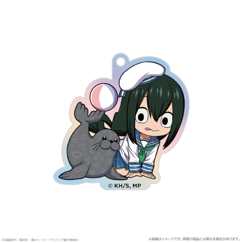 (Goods - Keychain) My Hero Academia Iridescent Acrylic Keychain_Tsuyu Asui Together with Sea Creatures PLUS ULTRA