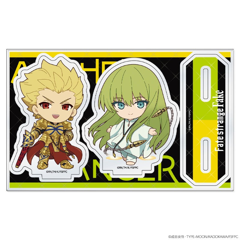 (Goods - Acrylic Stand) Fate/strange Fake Acrylic Chara Stand Chibi Archer & Lancer