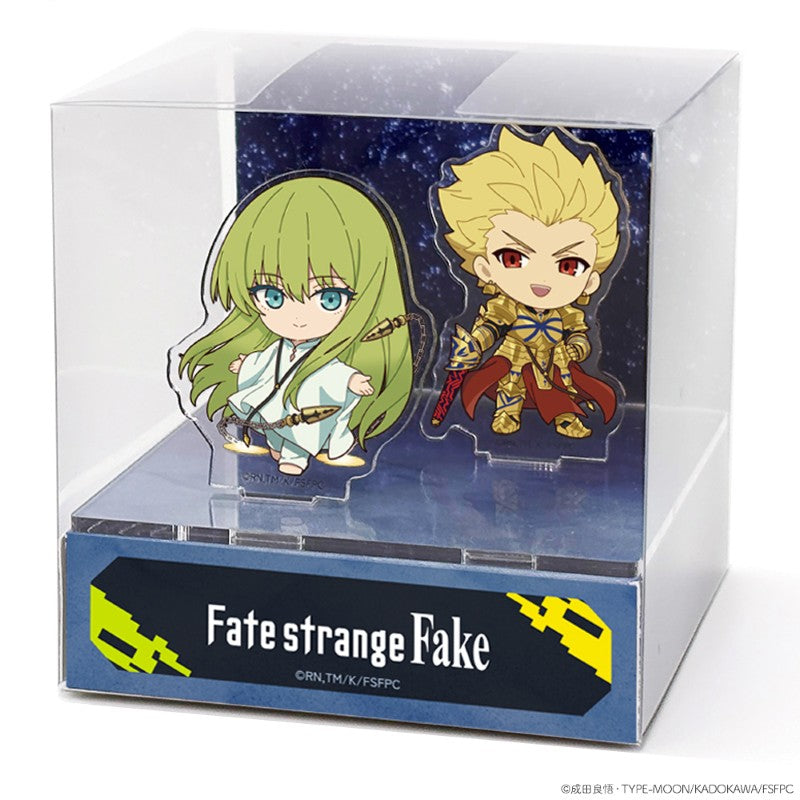 (Goods - Acrylic Stand) Fate/strange Fake Kyu-byu Chibi Archer & Lancer