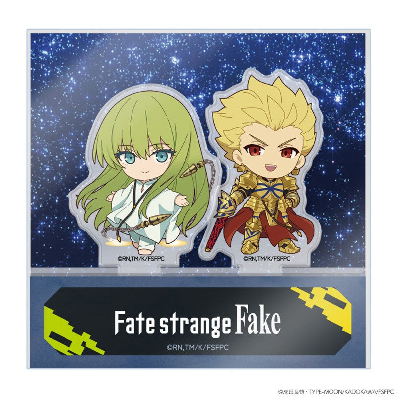 (Goods - Acrylic Stand) Fate/strange Fake Kyu-byu Chibi Archer & Lancer