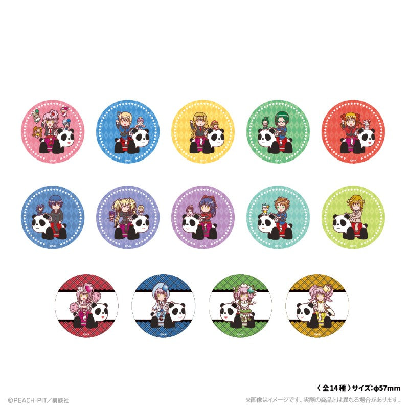 (1BOX=14)(Goods - Badge) Shugo Chara! Chibi Button Badge Hananari Hanayashiki