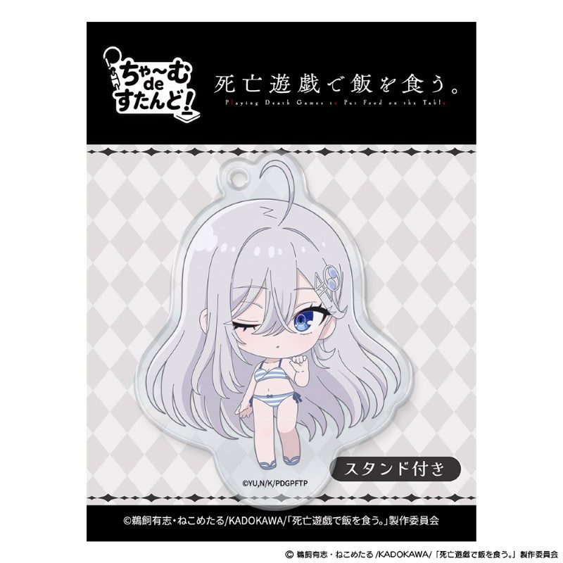 (Goods - Acrylic Stand) Playing Death Games to Put Food on the Table Charm de Stand! Yuki CLOUDY BEACH <Wink> ver.