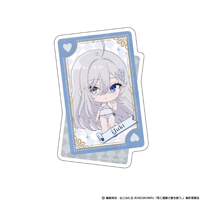 (Goods - Sticker) Playing Death Games to Put Food on the Table Die-cut Sticker Yuki CLOUDY BEACH ver.