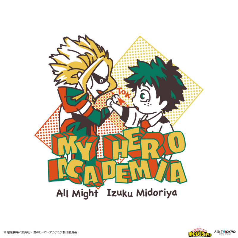 (Goods - Shirt) My Hero Academia Season 4 Scene Art T-shirt 1 (Izuku Midoriya & All Might)