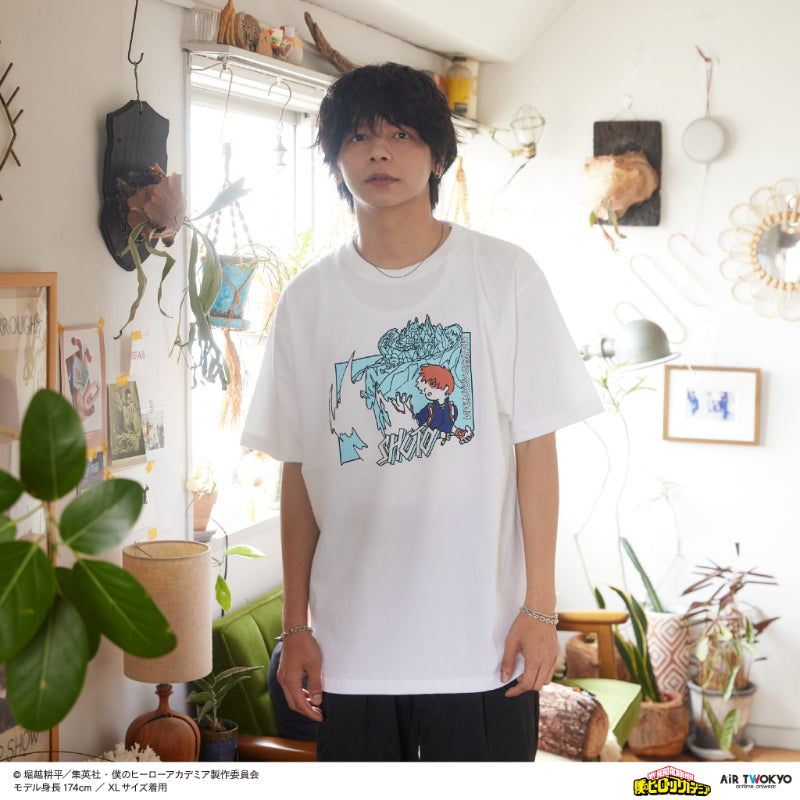 (Goods - Shirt) My Hero Academia Season 4 Scene Art T-shirt 5 (Shoto Todoroki)