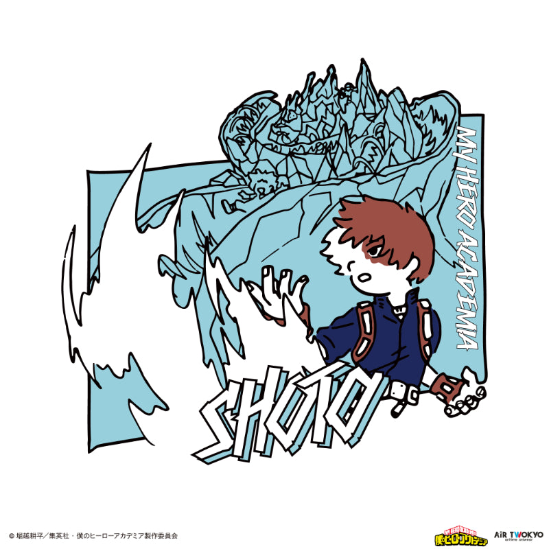 (Goods - Shirt) My Hero Academia Season 4 Scene Art T-shirt 5 (Shoto Todoroki)