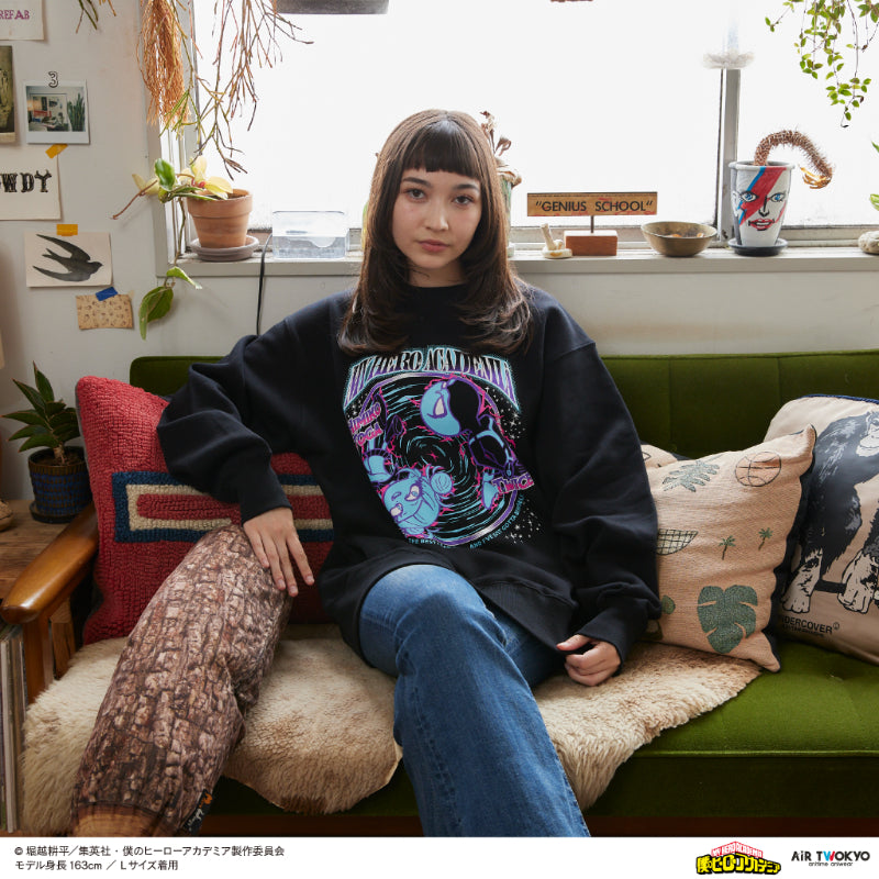 (Goods - Shirt) My Hero Academia Season 4 Scene Art Sweatshirt 3 (Himiko Toga & Twice)