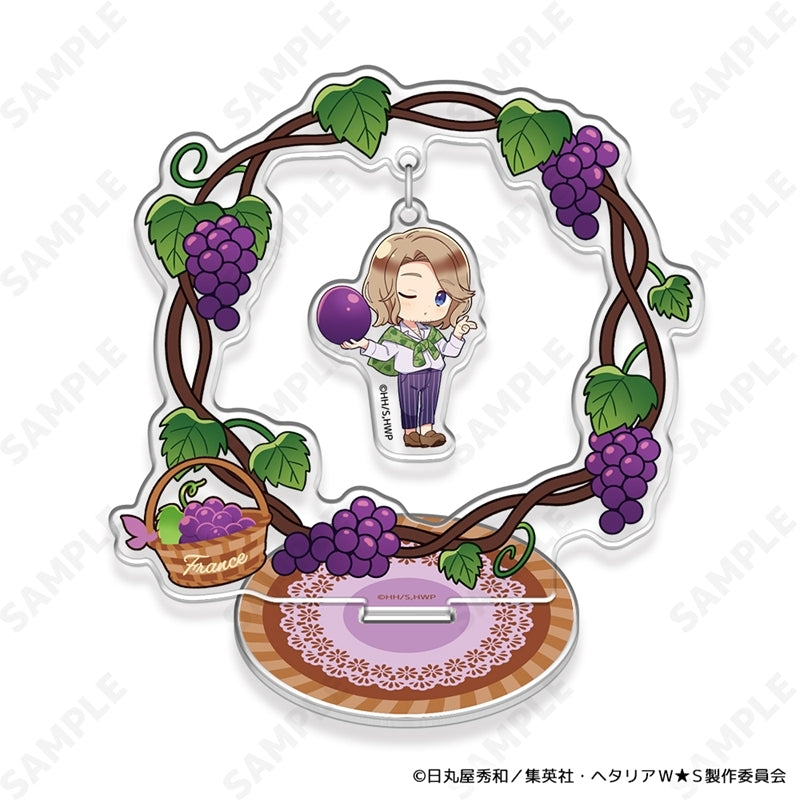 (Goods - Acrylic Stand) Hetalia World★Stars ~Fruit Party~ Yurakko Acrylic Stand 6. France