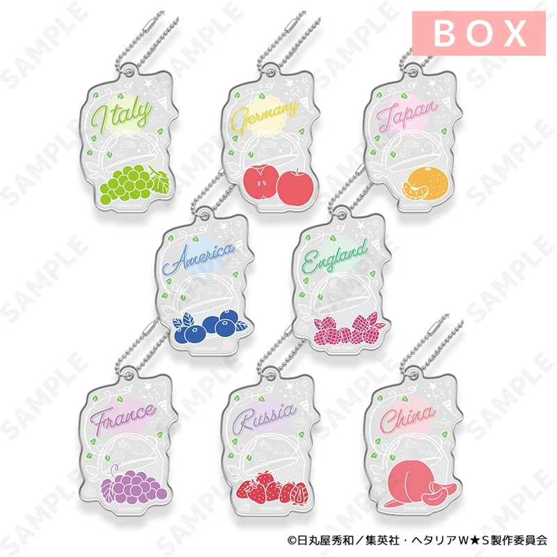 (1BOX=8)(Goods - Charm) Hetalia World★Stars ~Fruit Party~ Trading Name Charm