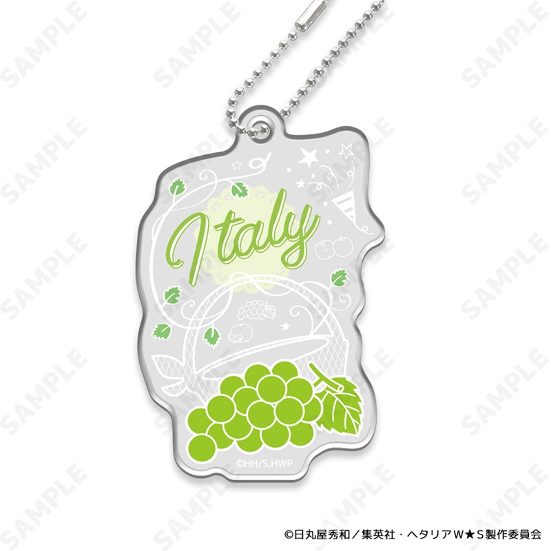 (1BOX=8)(Goods - Charm) Hetalia World★Stars ~Fruit Party~ Trading Name Charm