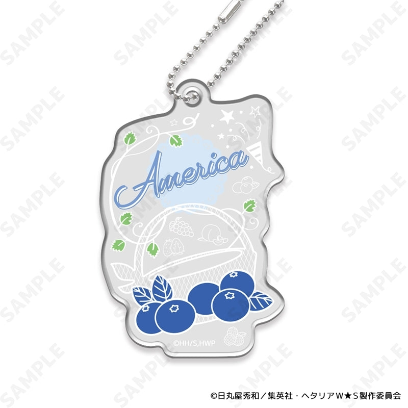 (1BOX=8)(Goods - Charm) Hetalia World★Stars ~Fruit Party~ Trading Name Charm
