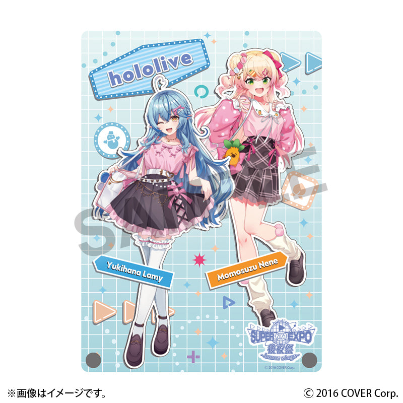 (Goods - Ornament) Hololive - hololive SUPER EXPO 2025 After Party ~bonus stage~ A5 Acrylic Panel Yukihana Lamy & Momosuzu Nene