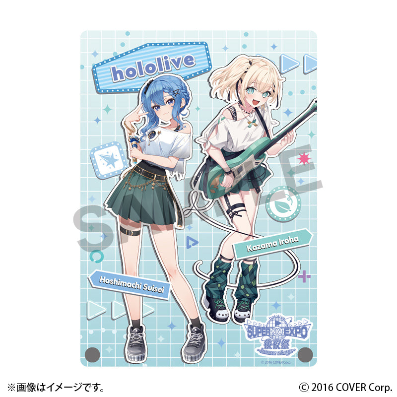 (Goods - Ornament) Hololive - hololive SUPER EXPO 2025 After Party ~bonus stage~ A5 Acrylic Panel Hoshimachi Suisei & Kazama Iroha