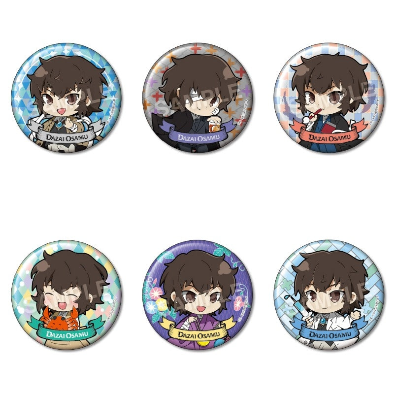 (1BOX=6)(Goods - Badge) 文豪ストレイドッグス SELECT COLLECTION Button Badge Osamu Dazai (Re-release)