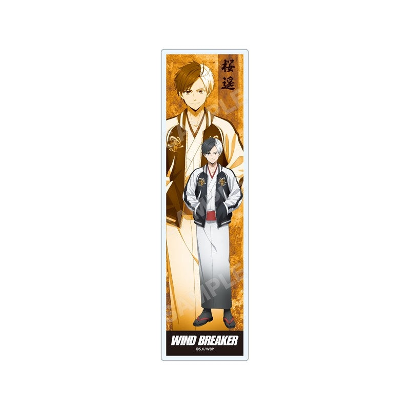 (Goods - Bookmark) WIND BREAKER Japanese Style x Souvenir Jacket ver. Clear Bookmark/01 Haruka Sakura