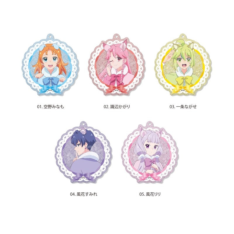(1BOX=5)(Goods - Keychain) Princession Orchestra Animal Ears ver. Metallic Acrylic Keychain/01 5 Types Total