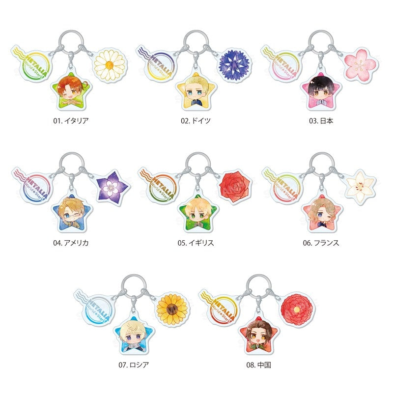 (Goods - Charm) Hetalia World★Stars Chara Art 3-Piece Charm /04 America