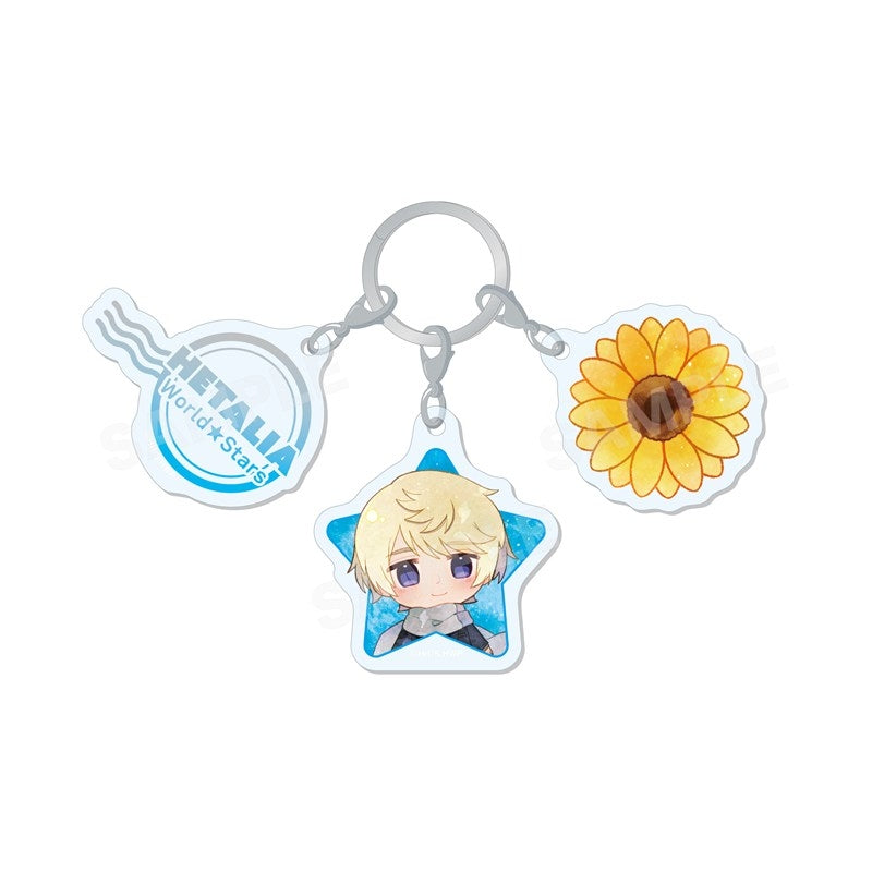 (Goods - Charm) Hetalia World★Stars Chara Art 3-Piece Charm /07 Russia