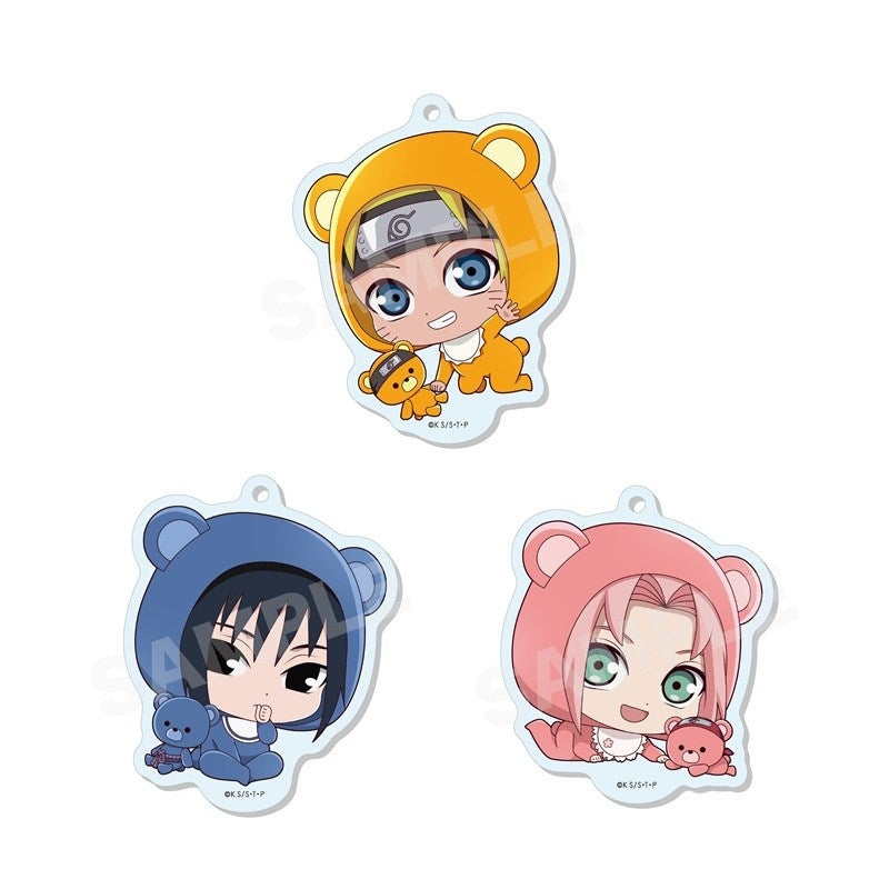 (1BOX=6)(Goods - Key Chain) NARUTO Shippuden Babume Marutto Stand Key Chain - 01 (6 Types Total)