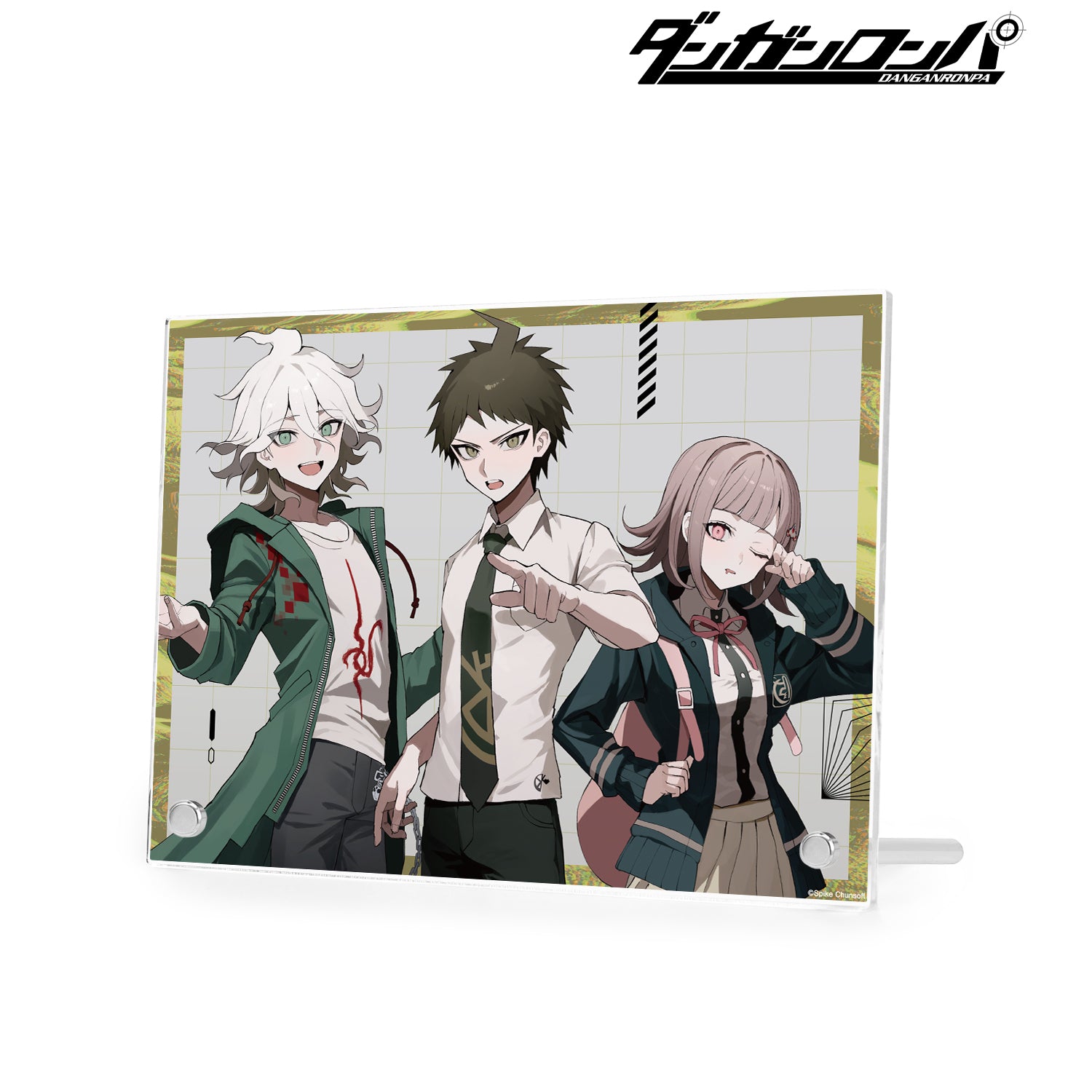 (Goods - Ornament) Danganronpa Series Exclusive Art Hajime Hinata & Nagito Komaeda & Chiaki Nanami Art by sakusya2 A5 Acrylic Panel