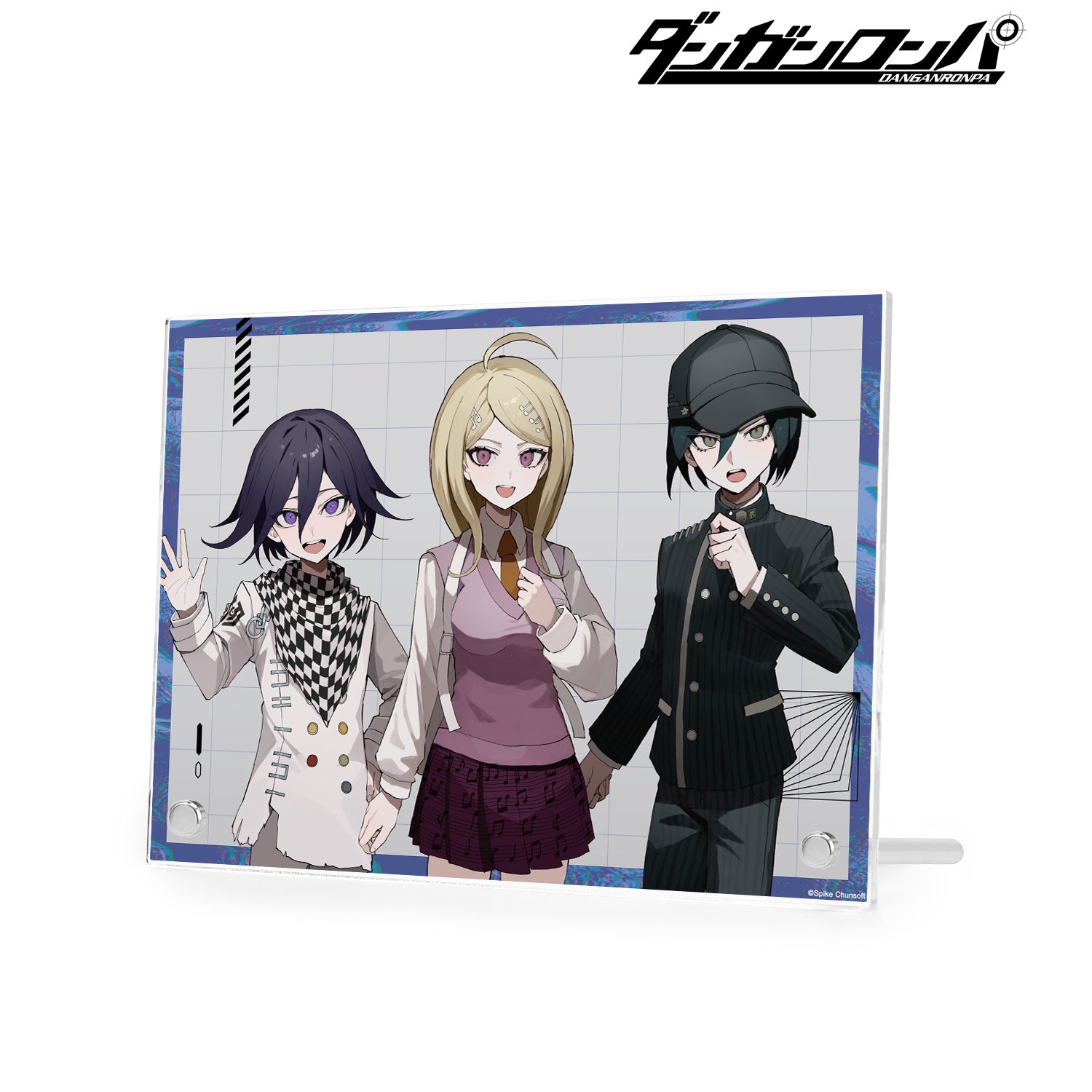 (Goods - Ornament) Danganronpa Series Exclusive Art Kaede Akamatsu & Kokichi Ouma & Shuichi Saihara Art by sakusya2 A5 Acrylic Panel