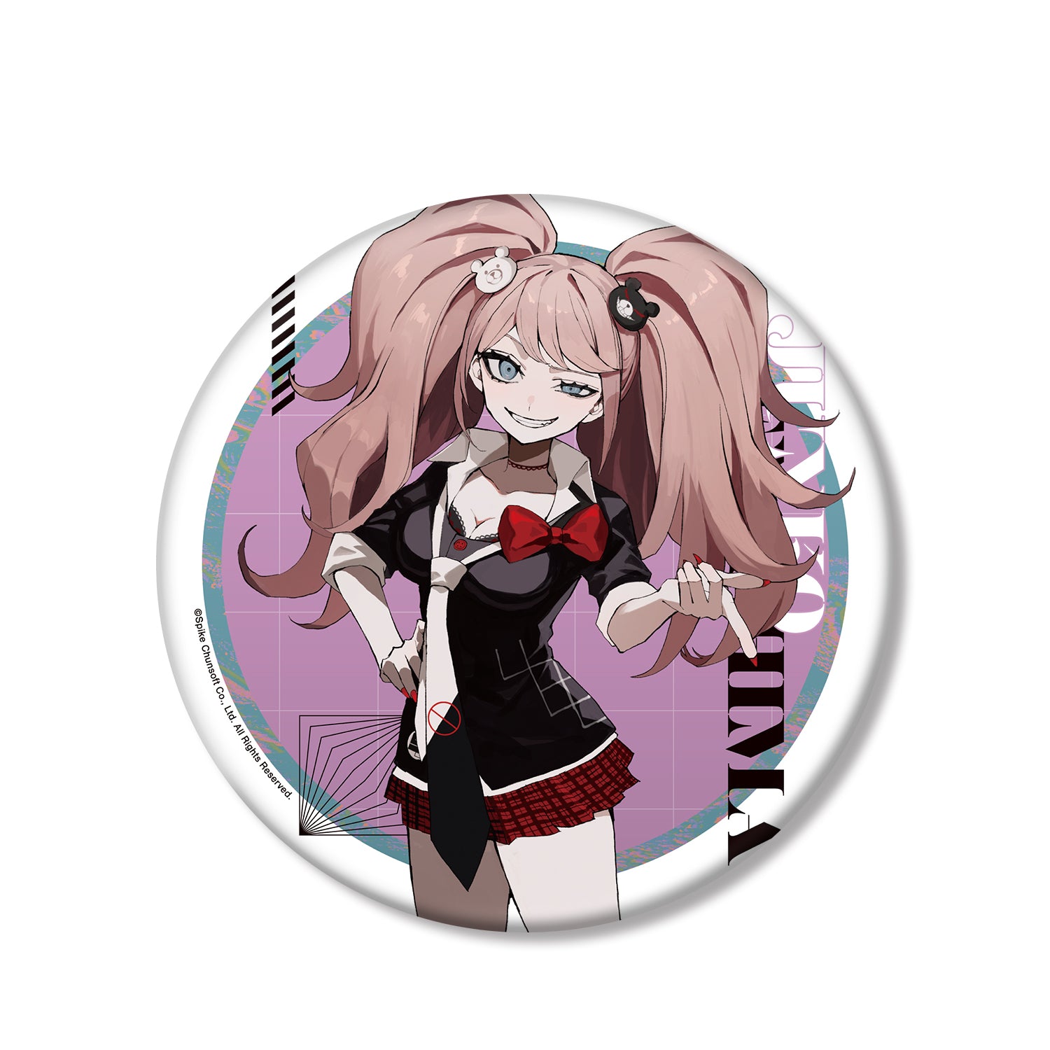 (Goods - Badge) Danganronpa Series Exclusive Art Junko Enoshima Art by sakusya2 BIG Button Badge
