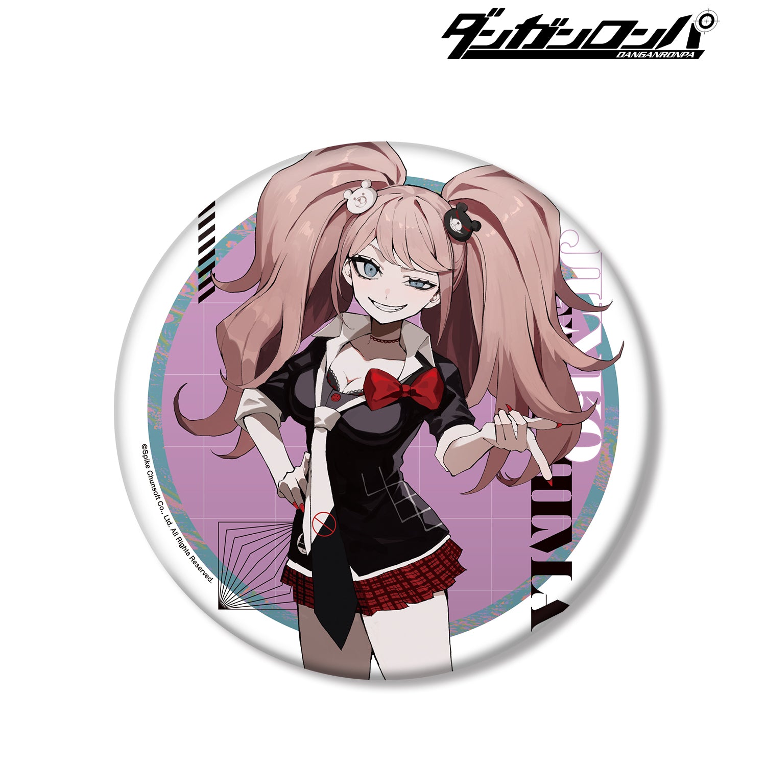(Goods - Badge) Danganronpa Series Exclusive Art Junko Enoshima Art by sakusya2 BIG Button Badge