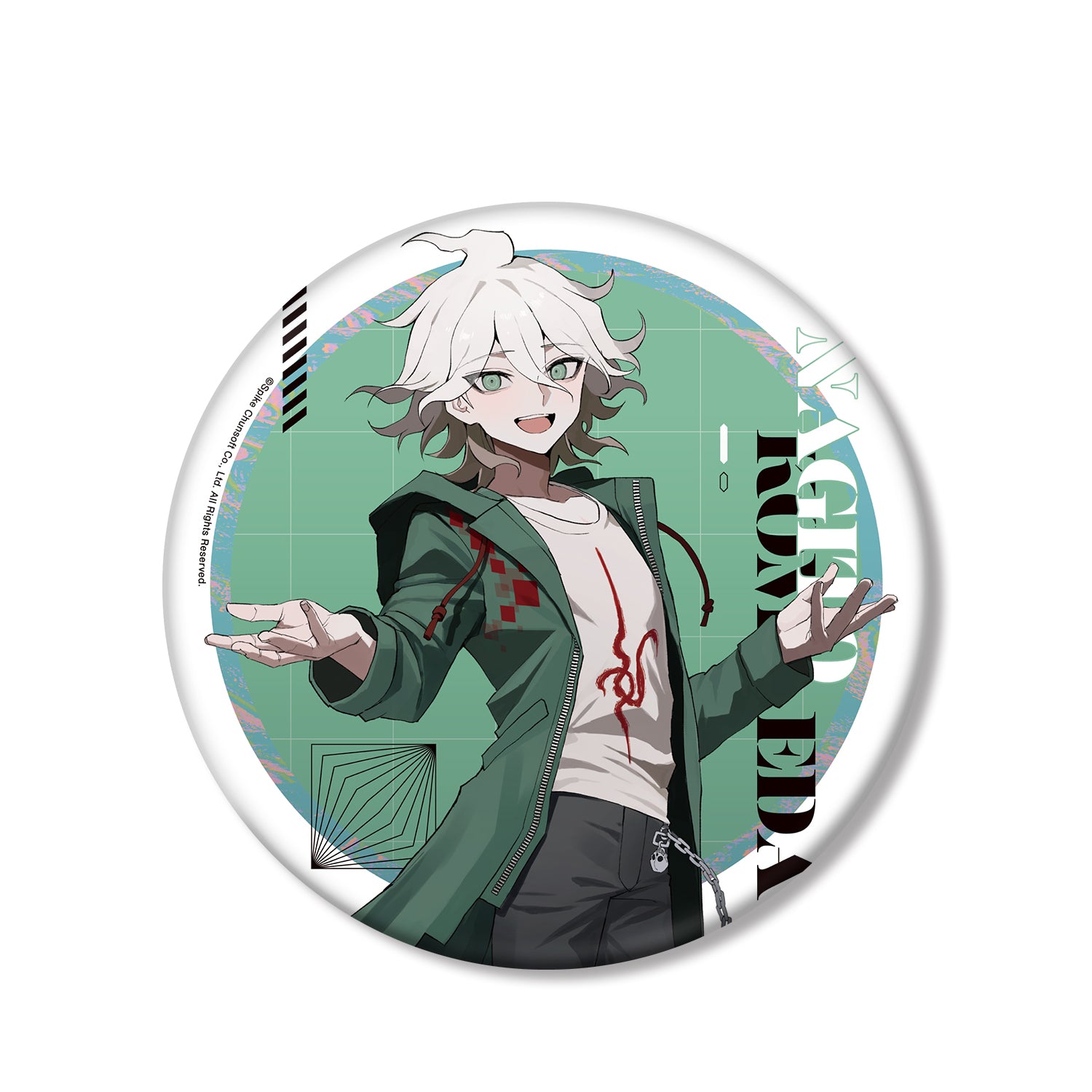 (Goods - Badge) Danganronpa Series Exclusive Art Nagito Komaeda Art by sakusya2 BIG Button Badge