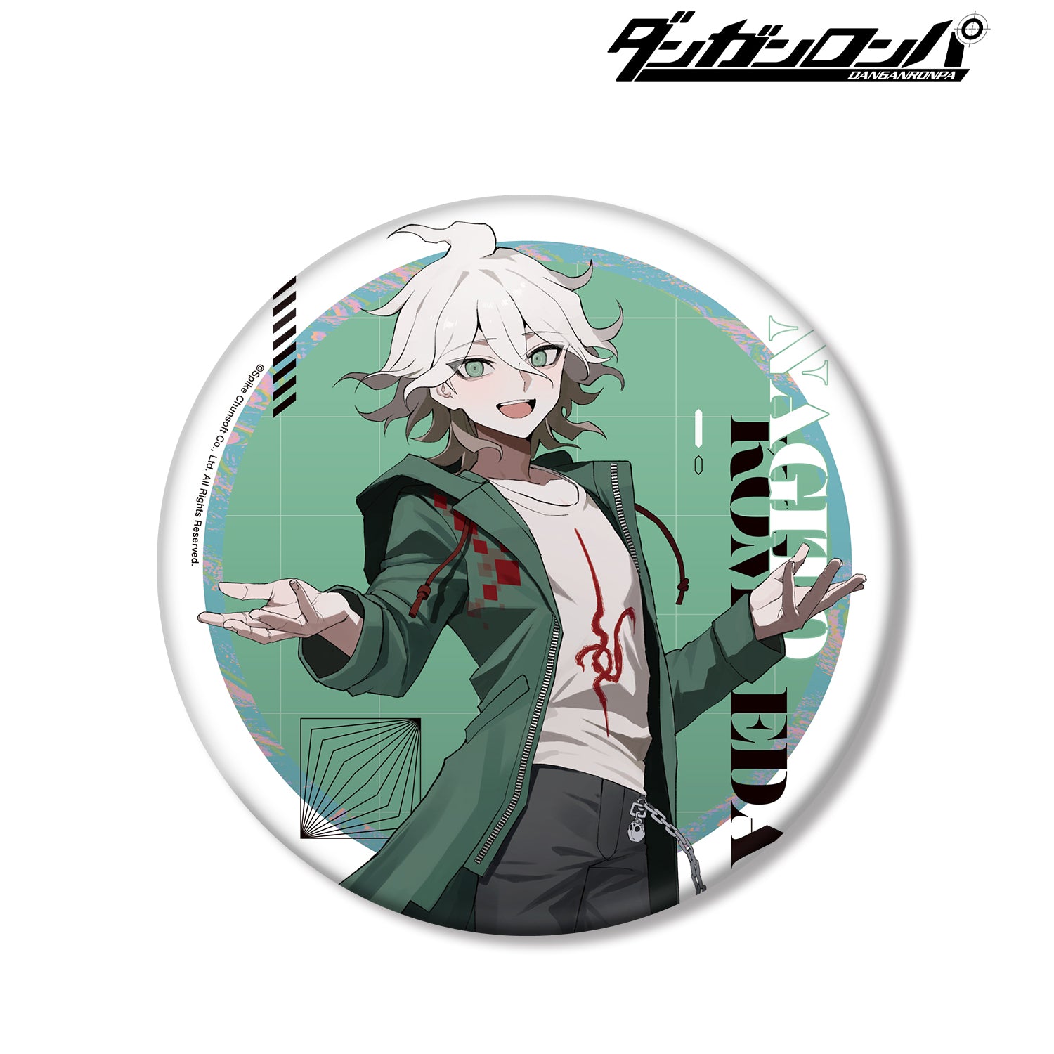 (Goods - Badge) Danganronpa Series Exclusive Art Nagito Komaeda Art by sakusya2 BIG Button Badge