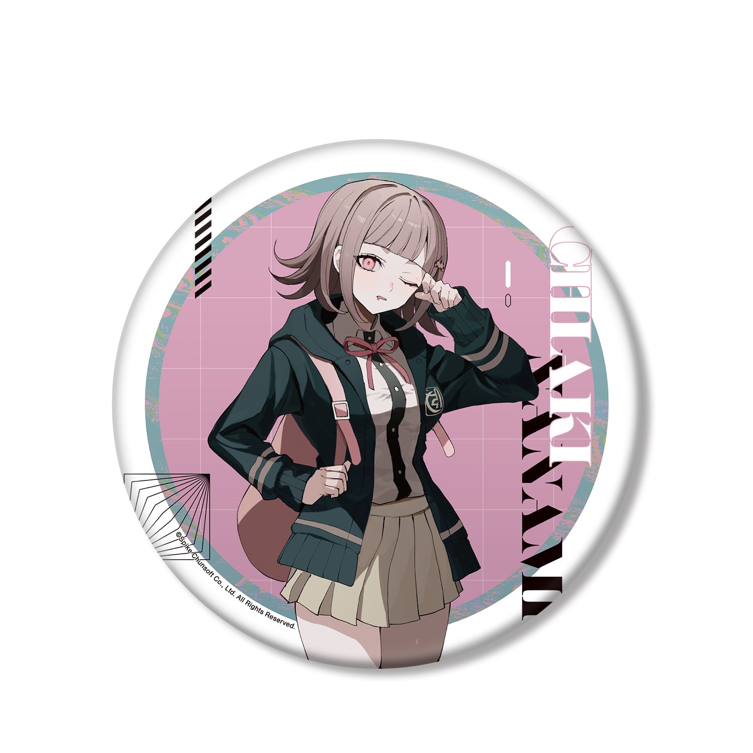 (Goods - Badge) Danganronpa Series Exclusive Art Chiaki Nanami Art by sakusya2 BIG Button Badge