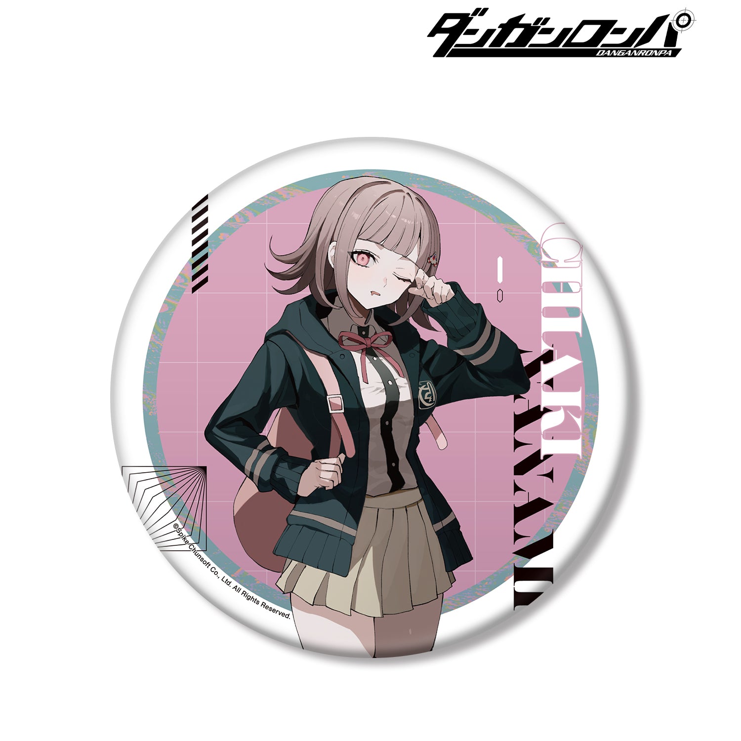 (Goods - Badge) Danganronpa Series Exclusive Art Chiaki Nanami Art by sakusya2 BIG Button Badge