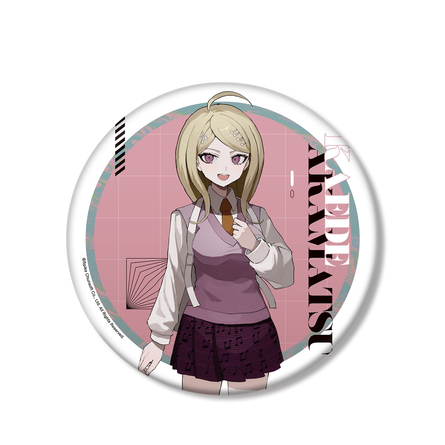 (Goods - Badge) Danganronpa Series Exclusive Art Kaede Akamatsu Art by sakusya2 BIG Button Badge
