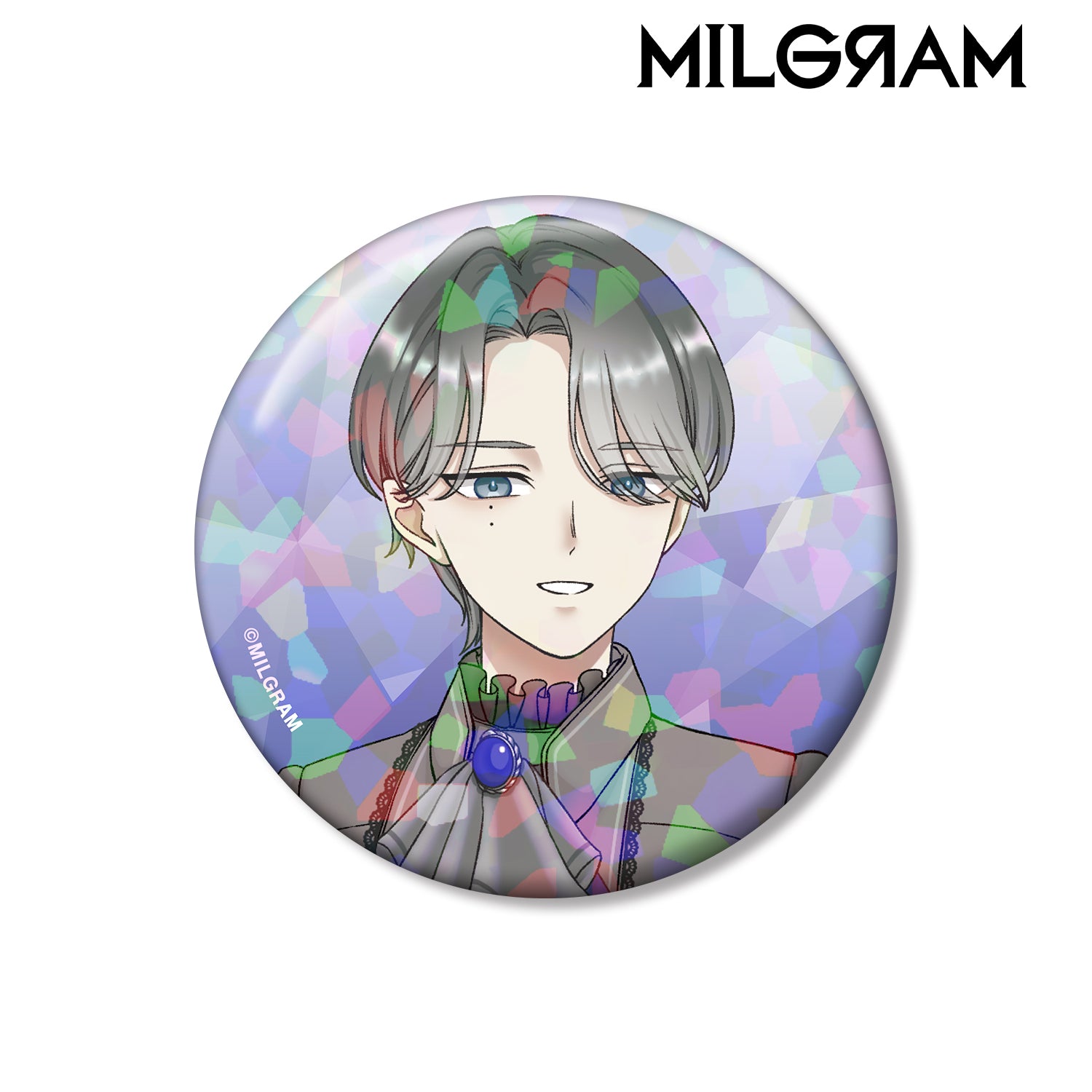 (Goods - Badge) MILGRAM Exclusive Art Shidou Birthday ver. Vol.2 Holographic Button Badge