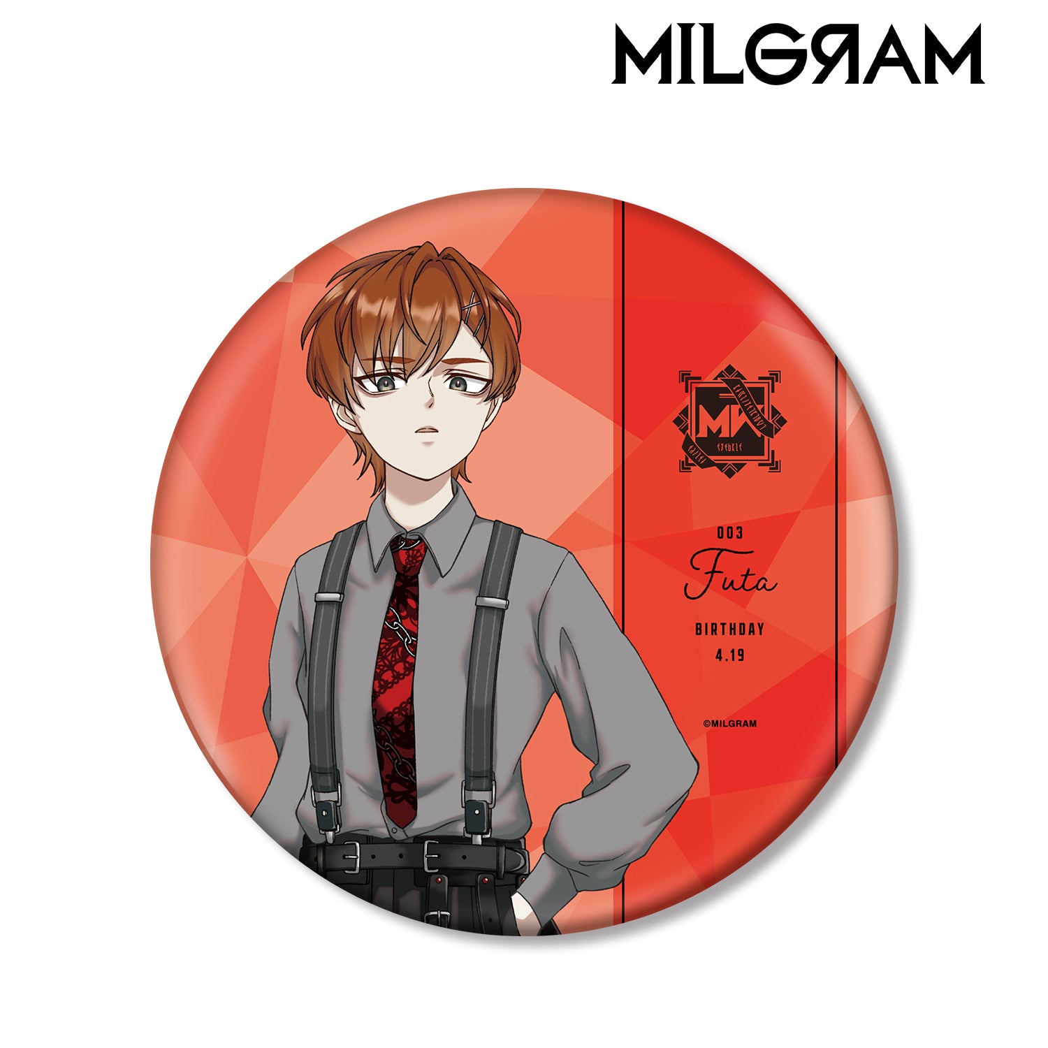 (Goods - Badge) MILGRAM Exclusive Art Futta Birthday ver. Vol.2 BIG Button Badge