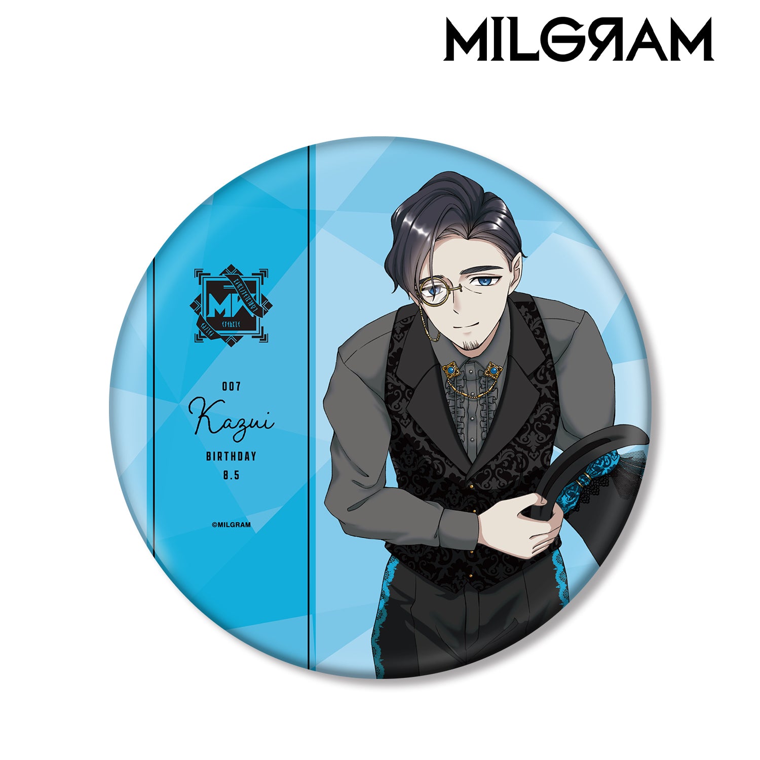 (Goods - Badge) MILGRAM Exclusive Art Kazui Birthday ver. Vol.2 BIG Button Badge