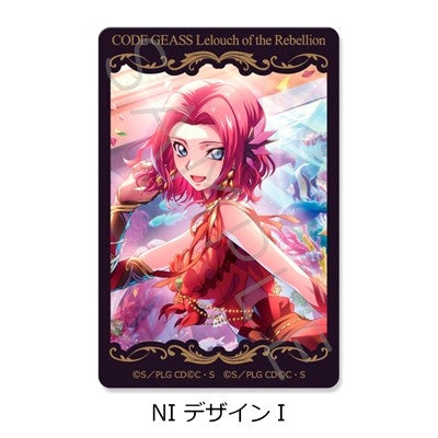 (1BOX=10)(Goods - Sticker) CODE GEASS Lelouch of the Rebellion Clear Card Sticker A (10 Types Trading) (animate Advance Sales)