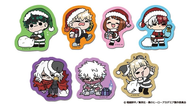 (1BOX=7)(Goods - Sticker) My Hero Academia Christmas mochocho Trading Sticker (7 Types)