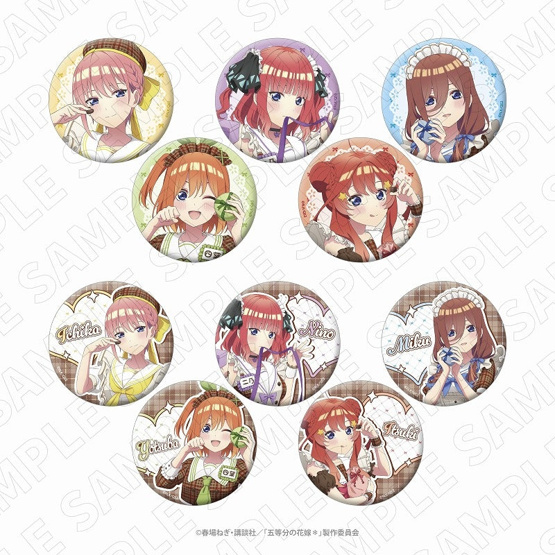 (1BOX=10)(Goods - Badge) The Quintessential Quintuplets 3 o'clock The Quintessential Quintuplets Trading Button Badge (10 Types)