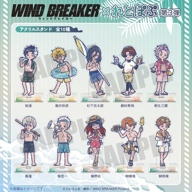 (Goods - Acrylic Stand) TV Anime WIND BREAKER Retro Pop Vol. 3 Acrylic Stand (10 Types Total) Seiryu Sakaki