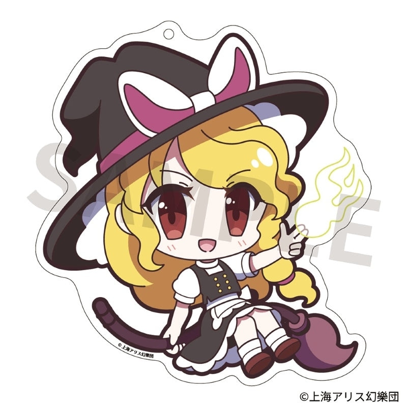 (Goods - Key Chain) Touhou Project Acrylic Key Chain Yurutto Touhou 192 Marisa Kirisame Juuouen Ver.