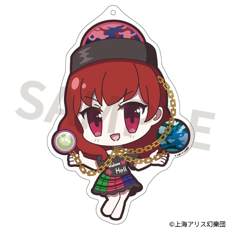 (Goods - Key Chain) Touhou Project Acrylic Key Chain Yurutto Touhou 197 Hecatia Lapislazuli