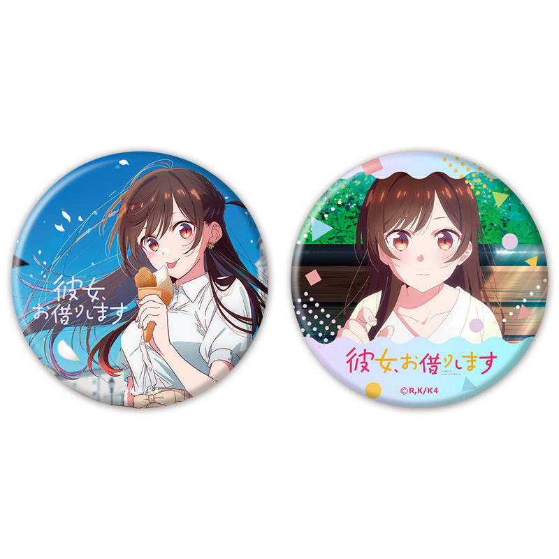 (Goods - Badge) TV Anime Rent-A-Girlfriend Season 4 Iridescent Button Badge Set of 2 Chizuru Mizuhara