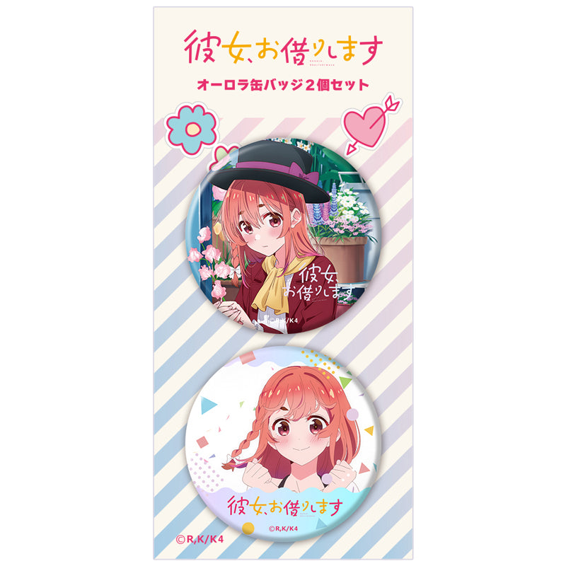 (Goods - Badge) TV Anime Rent-A-Girlfriend Season 4 Iridescent Button Badge Set of 2 Sumi Sakurasawa