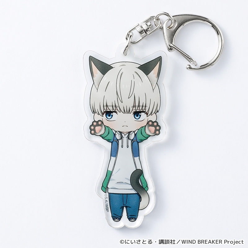 (Goods - Keychain) WIND BREAKER Nobineko Acrylic Keychain vol. 2 (Ren Kaji)