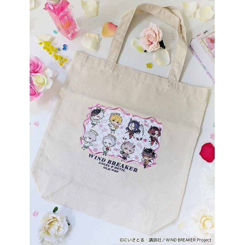 (Goods - Bag) WIND BREAKER PuchiChoco Canvas Tote Bag Angels & Demons ver.